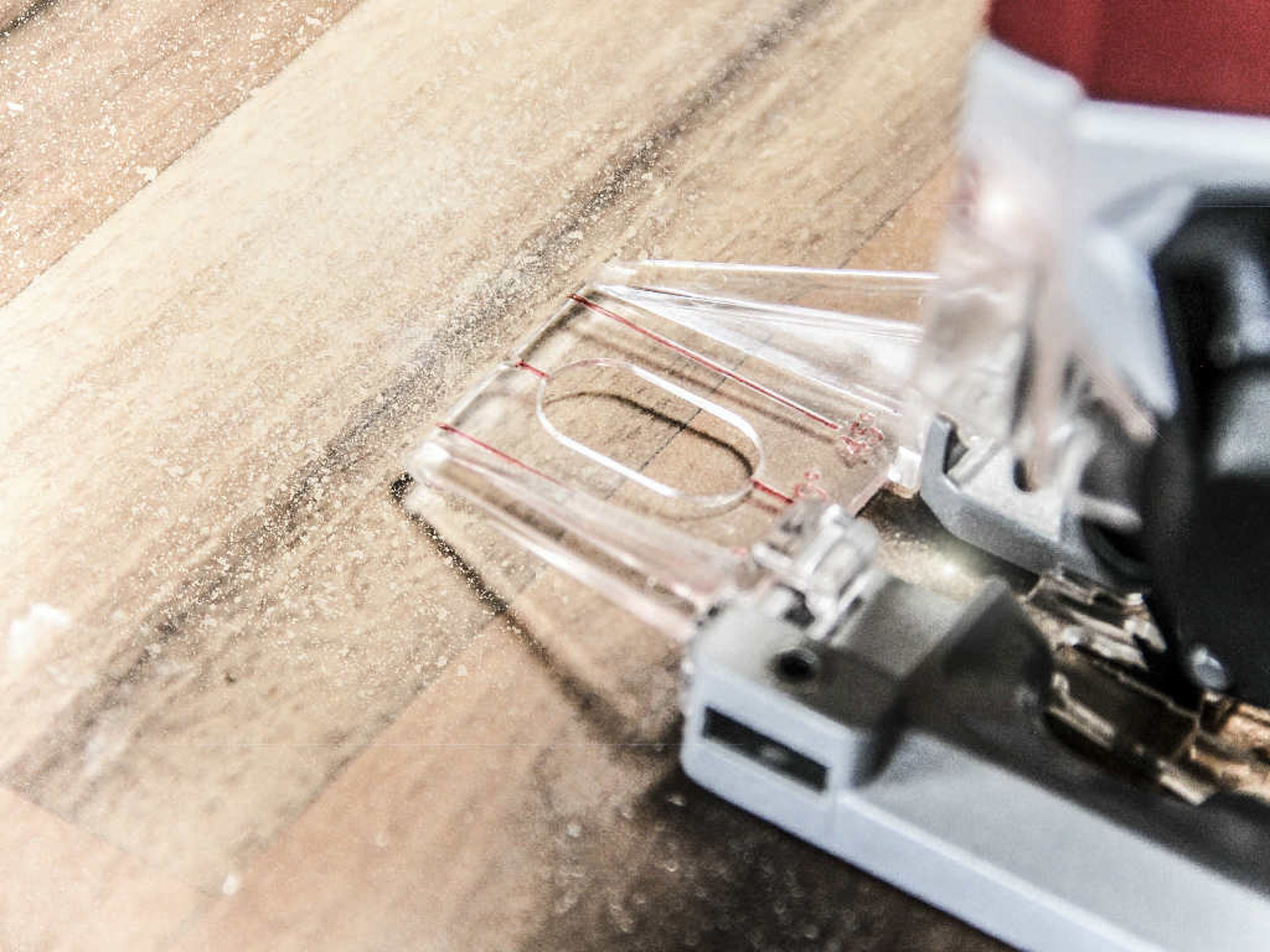 cutting aid of a jigsaw